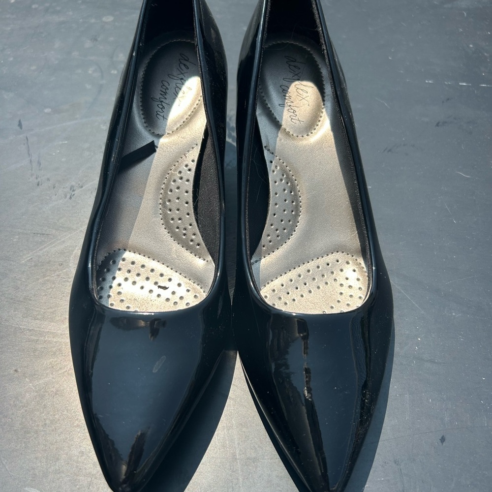 Deer Stags Black Patent Heels